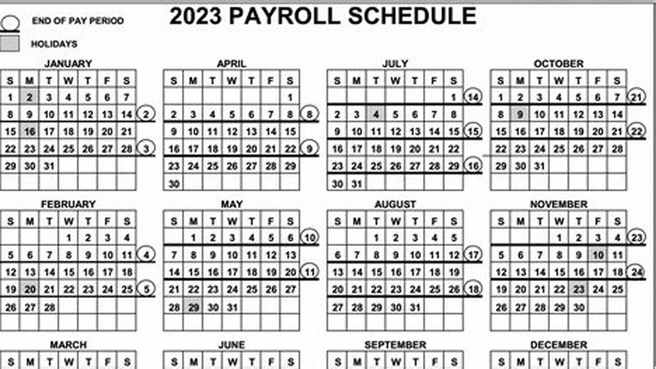 Tempus Payroll Schedule 1 2024