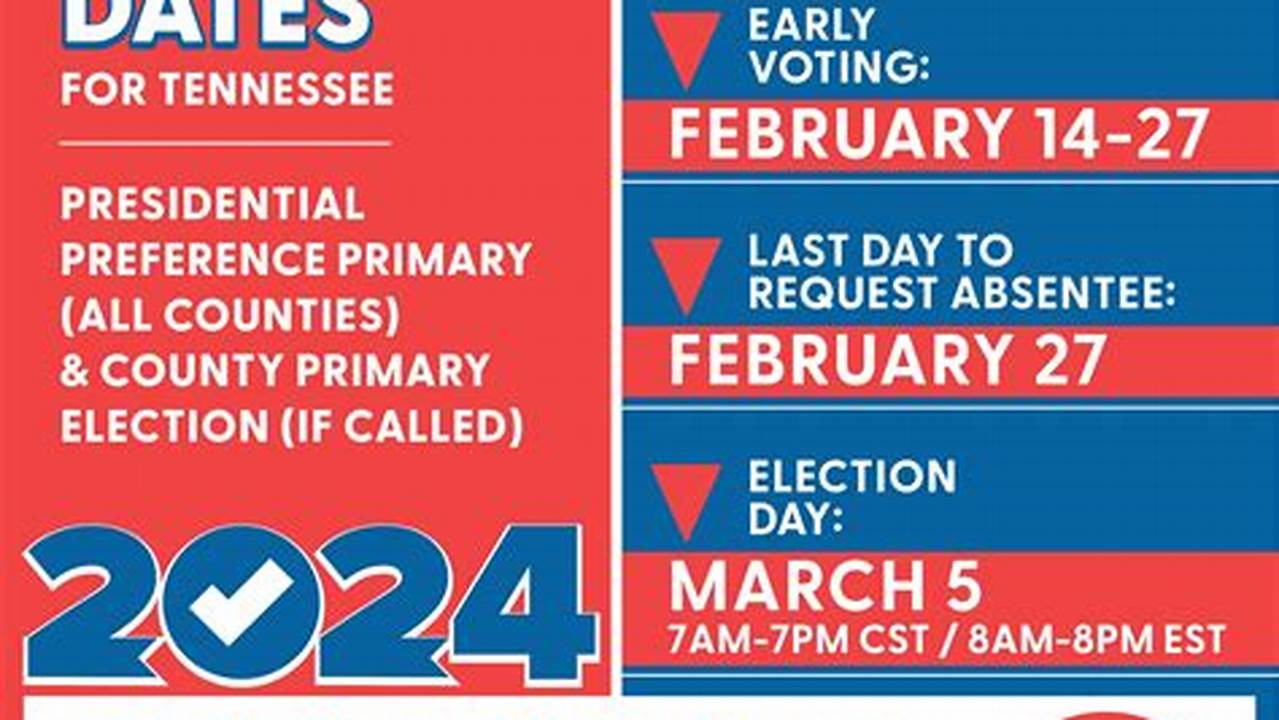 Tennessee Early Voting Dates 2024