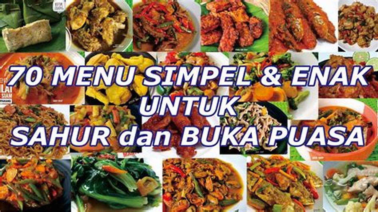 Tersedia Berbagai Pilihan Menu, Resep7-10k