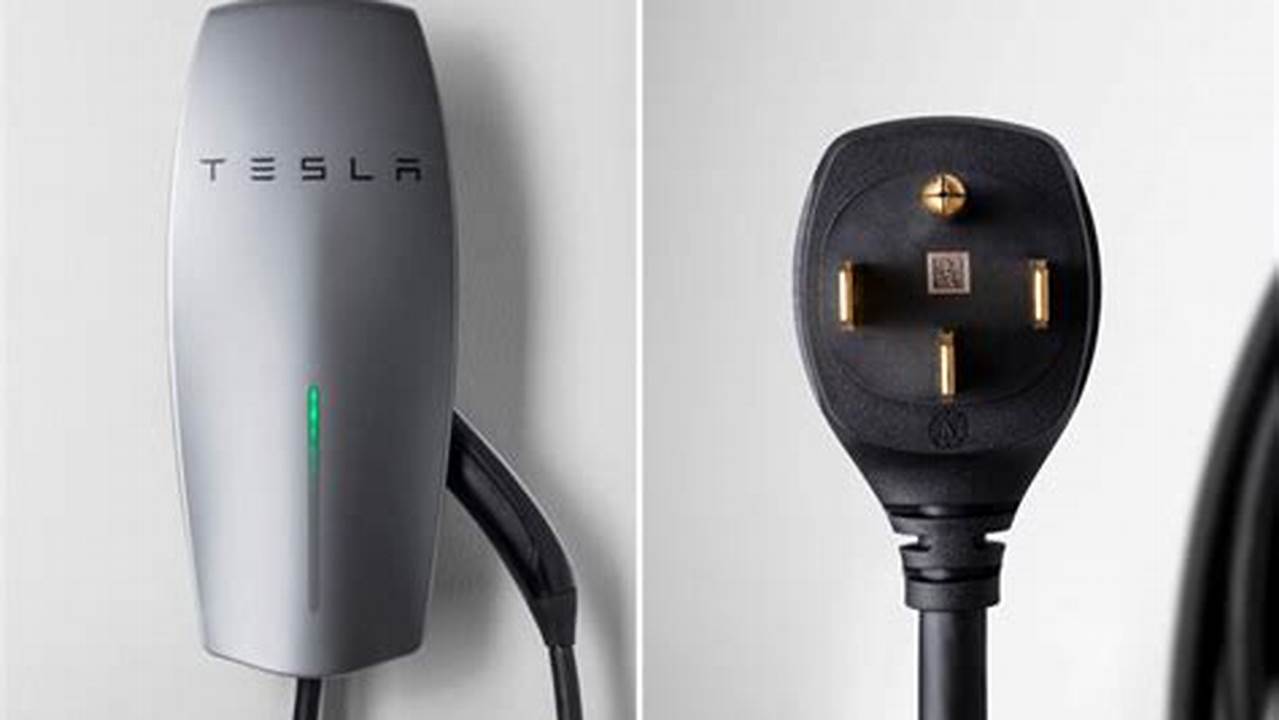 Tesla Universal Wall Connector Level 2 Hardwired Electric Vehicle Charger Adapter