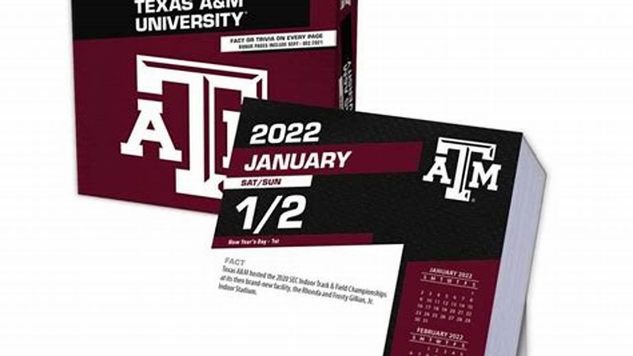 Texas A&M Desk Calendar