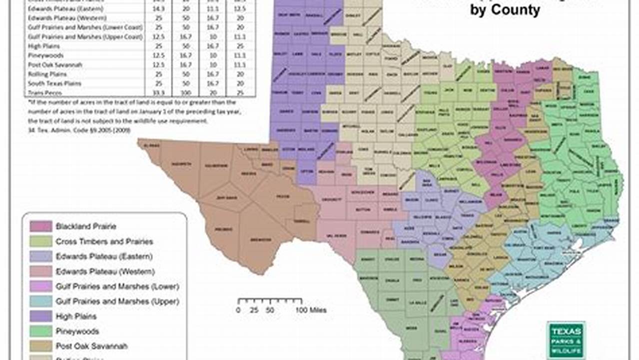 Texas Public Hunting Land Map 2024