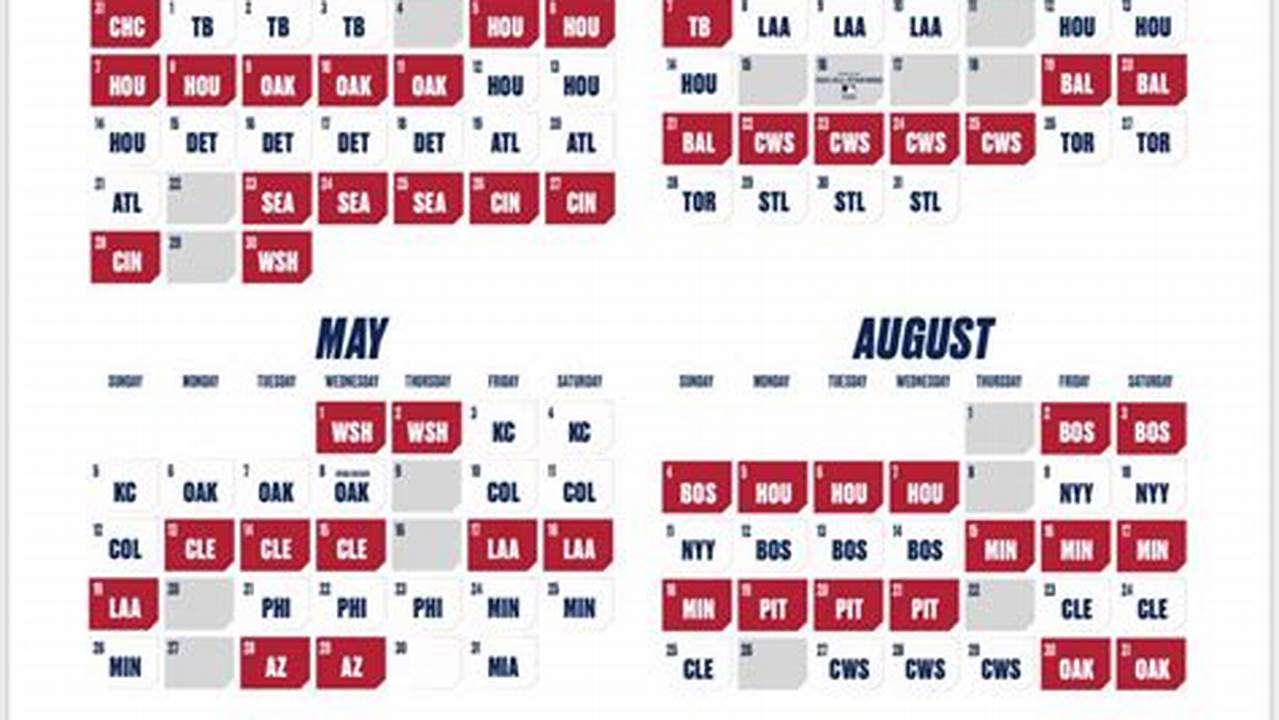 Texas Rangers 2024 Schedule