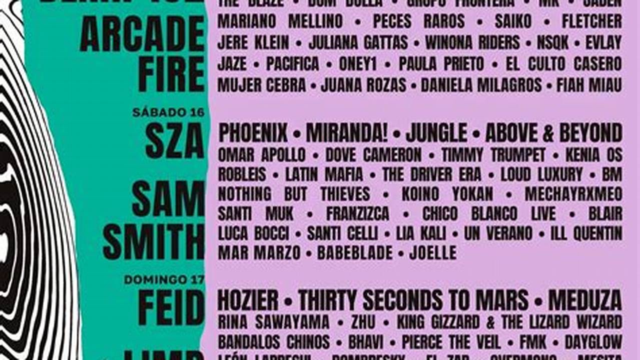 The 2024 Daily Lineup Has Arrived For Lollapalooza Brazil!, 2024