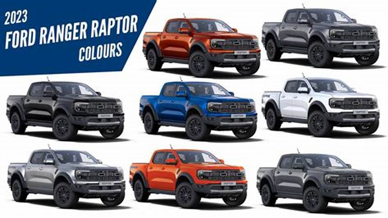 The 2024 Ford Ranger Is Available In These Colors, With Some Options Subject To An Additional Cost Based On Trim Level Selected., 2024
