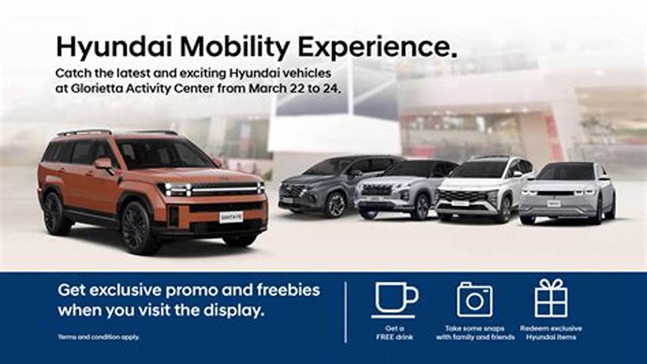 The 2024 Hyundai Mobility Experience (Hme) Makes A Stop At Glorietta Activity Center From March 22 To 24., 2024