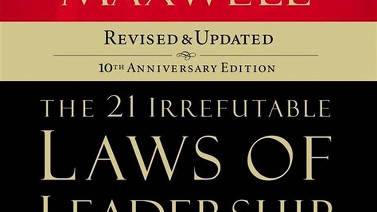 The 21 Irrefutable Laws Of Leadership By John C., 2024