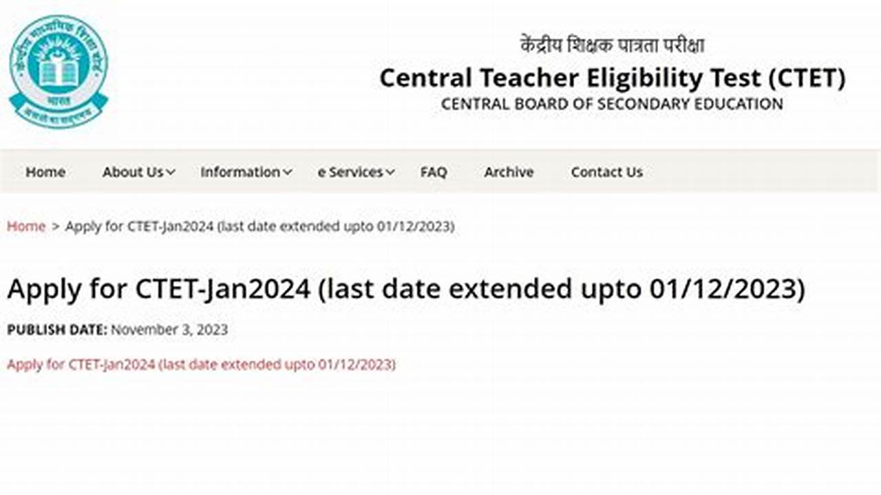 The Authority Extended The Last Date To Apply., 2024
