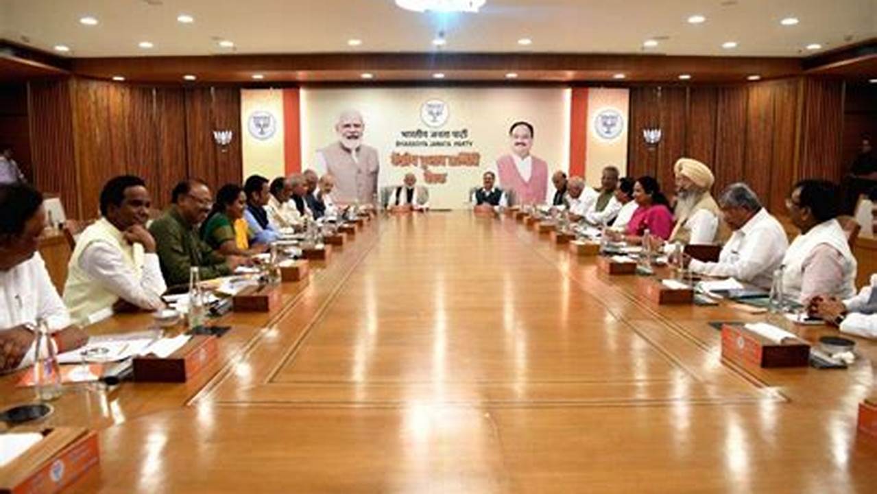 The Bjp&#039;s Central Election Committee Held Its Second Meeting Today To Decide On The Party&#039;s Candidates For The Lok Sabha Elections As Its Senior Leaders,., 2024