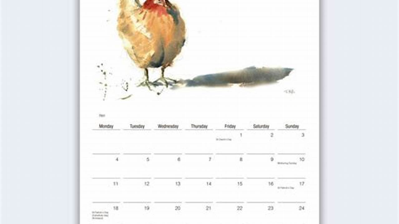 The Blissful Birder Calendar 2024 Lok
