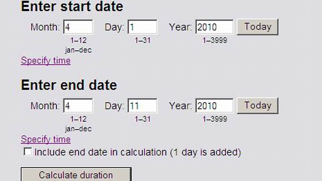 The Calculator Returns The Number Of Days Between The Selected Date Assuming A Monday To Friday Work Week And That The Weekend Falls On Saturday And Sunday., 2024