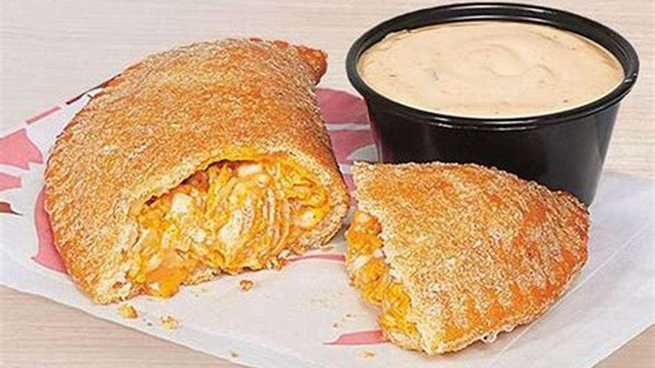 The Cheesy Chicken Crispanada Will Hit Menus Nationwide On February 15, Featuring Chicken Slow Cooked With Garlic, Tomato, And Onion, Then Topped With Monterey., 2024