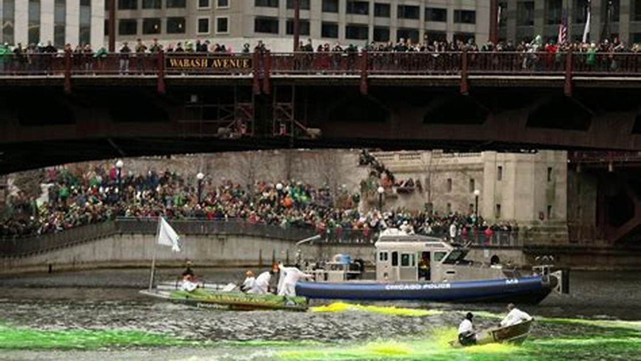 The Chicago Plumbers Union, Chicago Journeymen Plumbers Local 130, Says Its Been Dyeing The Chicago River Green In Honor Of The City&#039;s St., 2024