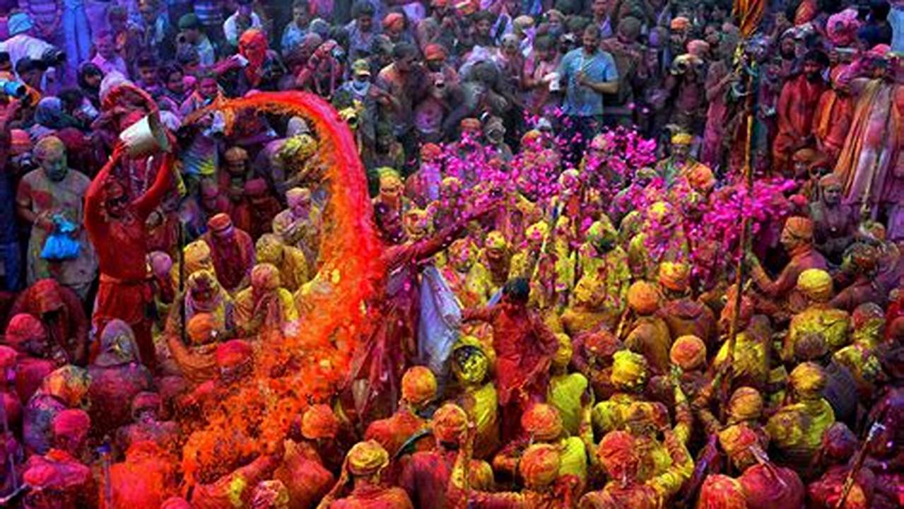 The Colourful Powder Is Also Thrown In The Holi Hindu Festival Credit, 2024
