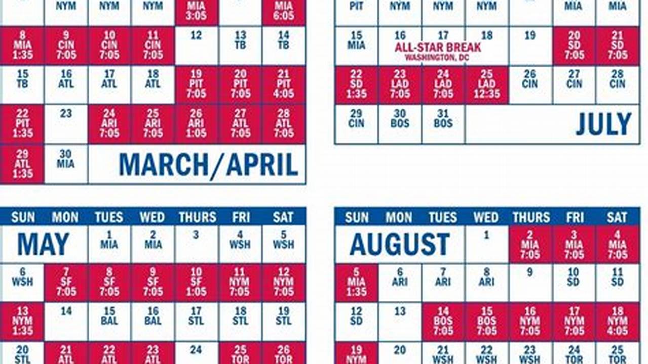 The Complete Schedule Was Announced Thursday By Major League Baseball., 2024