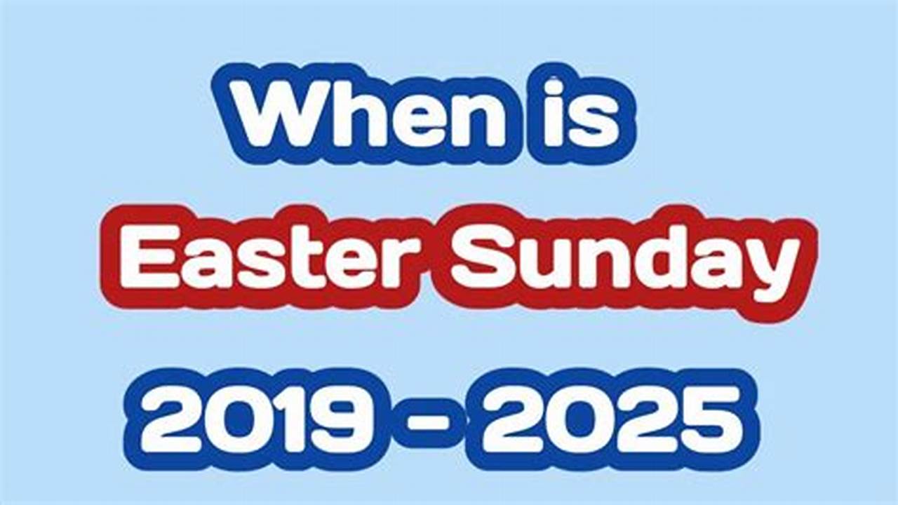 The Date Of Easter Sunday Varies From Year To Year., 2024
