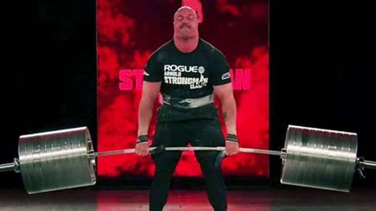 The First Event Of Both The 2024 Arnold Strongman &amp;Amp; Strongwoman Classics Will Be The Elephant Bar Deadlift., 2024
