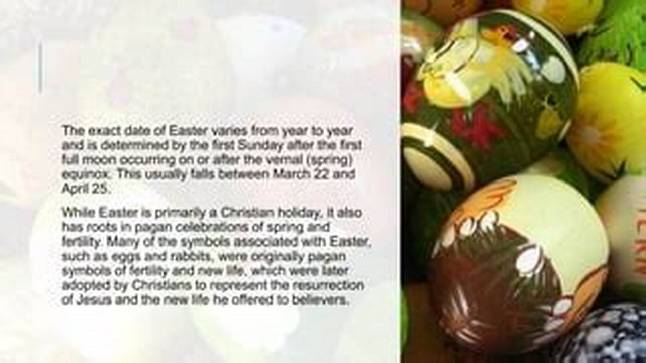 The First Sunday After The First Full Moon Occurring On Or After The March Equinox Marks The Date For Easter Sunday In Australia., 2024