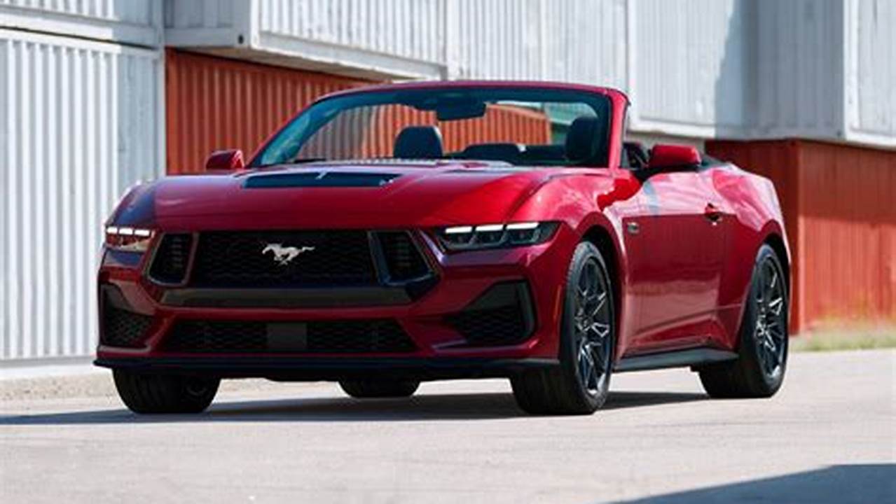 The Ford Mustang Convertible Lineup Retains Two Engine Options For 2024, With The Higher Output Gt Convertible Reviewed Separately., 2024