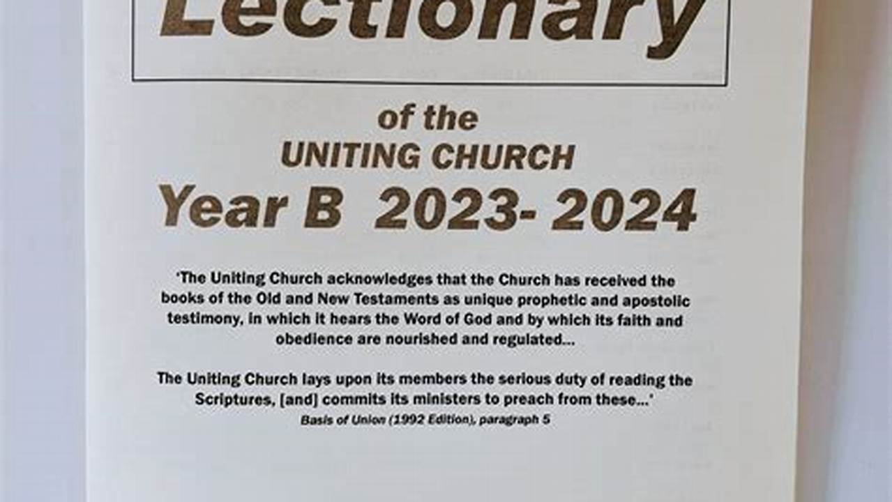 The History And Origin Of The Lectionary 2024