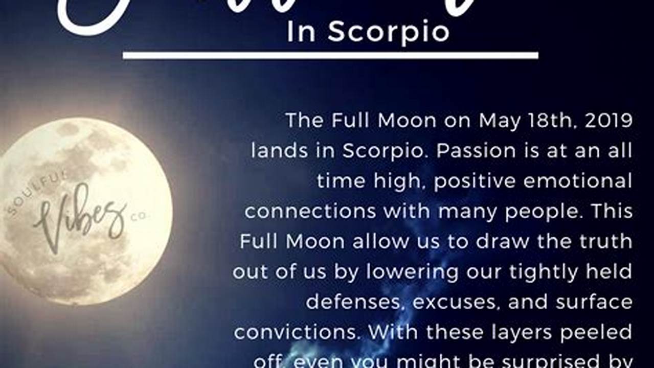 The Moon In Scorpio 2024