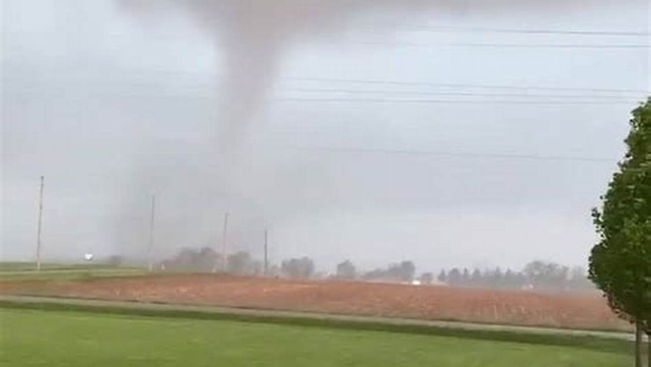 The National Weather Service Confirmed That A Tornado Was Spotted Thursday Just South Of Madison Between Evansville And Edgerton, Marking The First Time A Tornado Touched Down In The State., 2024