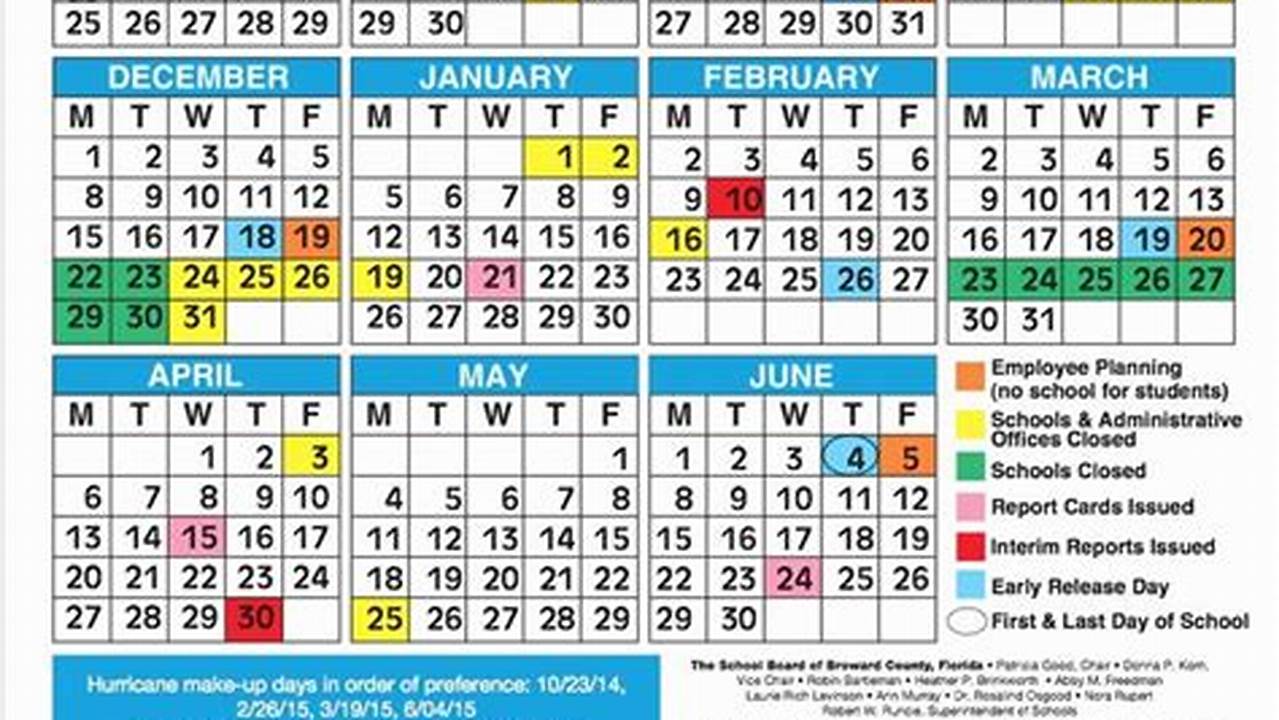 The New Broward County School Calendar Is Out For The Next School Year, Including This, 2024