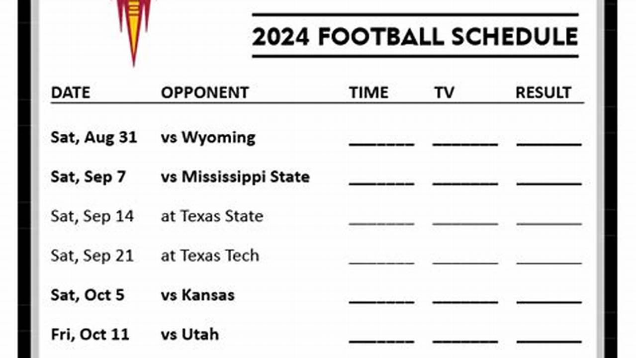 The Official 2024 Softball Schedule For The Arizona State University Sun Devils., 2024