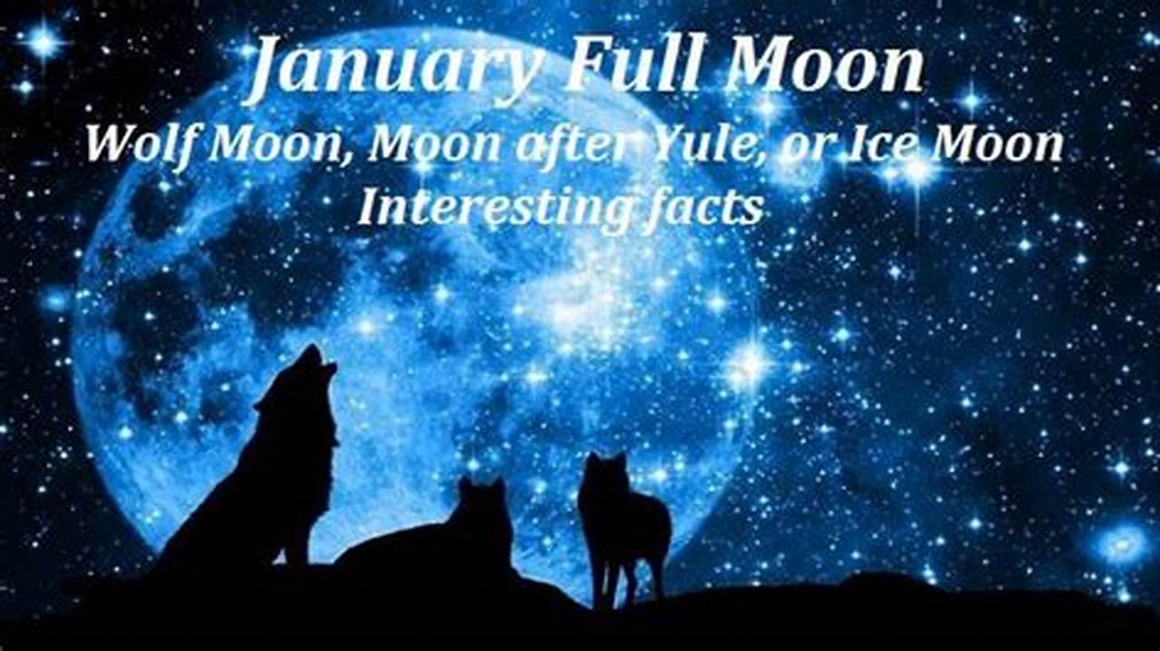 The Old Moon, Ice Moon, Moon After Yule, And New Snow Moon., 2024