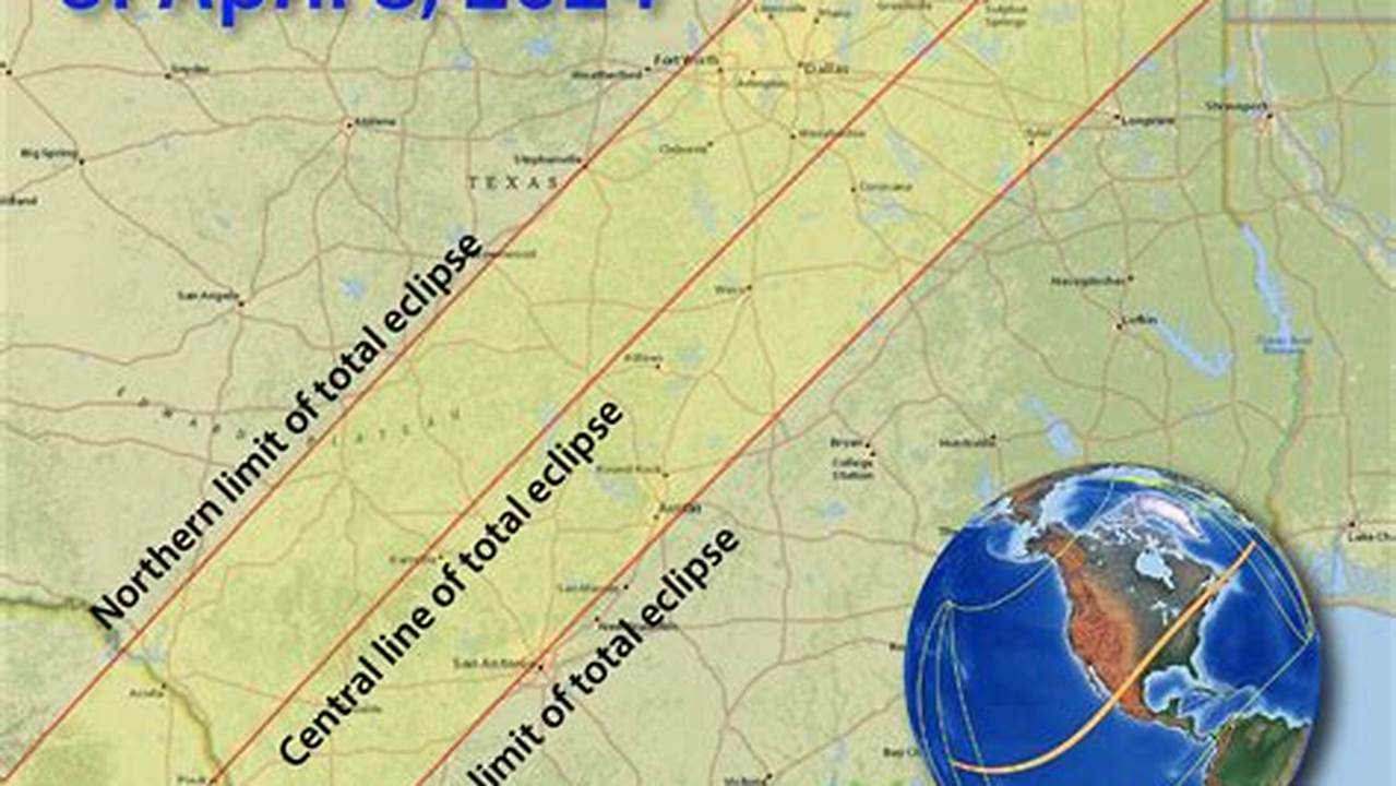 The Path Of The 2024 Eclipse Is About 115 Miles Wide And Will Span From Mexico To Maine., 2024