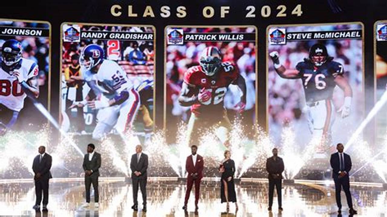 The Pro Football Hall Of Fame Class Of 2024 Was Revealed Thursday Night At Nfl Honors In Las Vegas&#039; Resorts World, Three Days Before Super Bowl Lviii., 2024