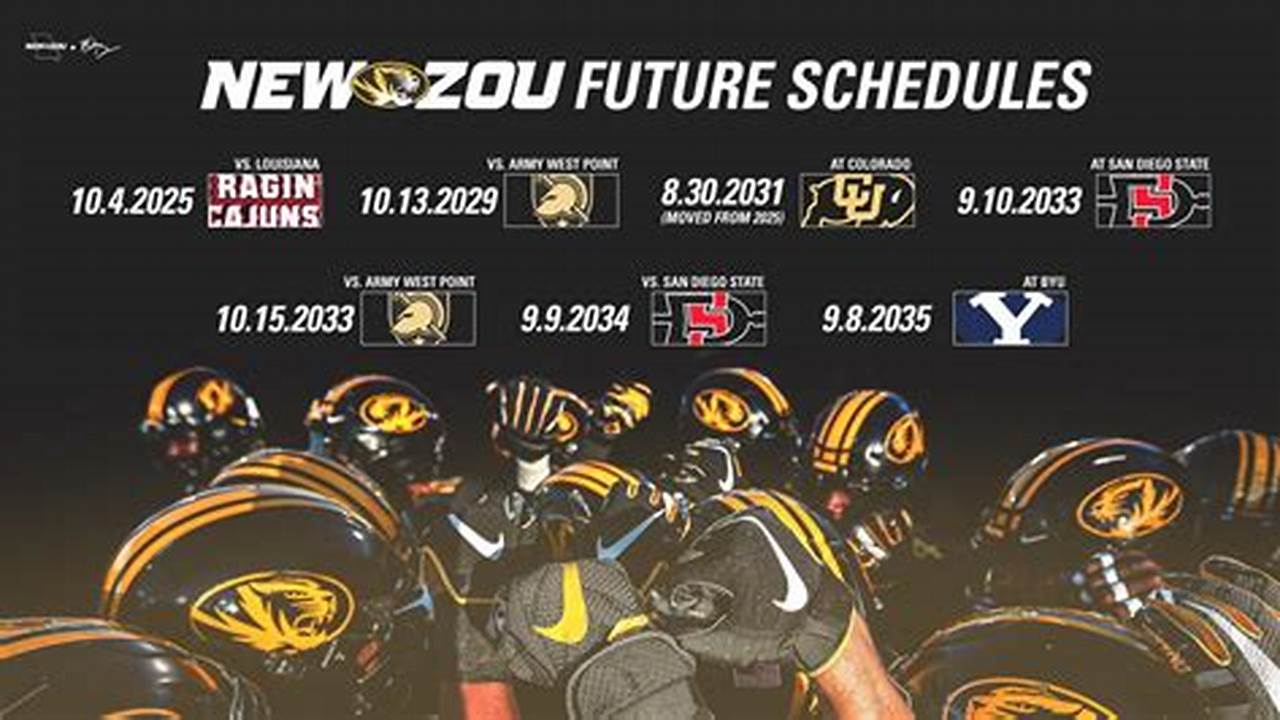 The Southeastern Conference Unveiled All 16 Schedules For The 2024 College Football Season, With Missouri Receiving A Potentially Favorable One., 2024