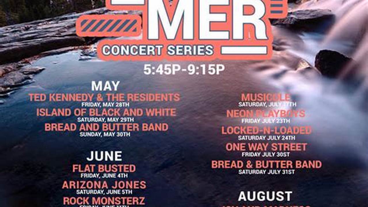The Summer Rock The Lock Concert Series Begins June 23 And Ends Sept., 2024