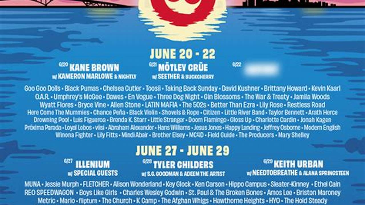 The Summerfest Lineup For 2024 Featured 10 Artists And Bands, Including Keith Urban, Mötley Crüe, Ajr, Adeem The Artist, Kane Brown, Needtobreathe, Lindsay Ell,., 2024