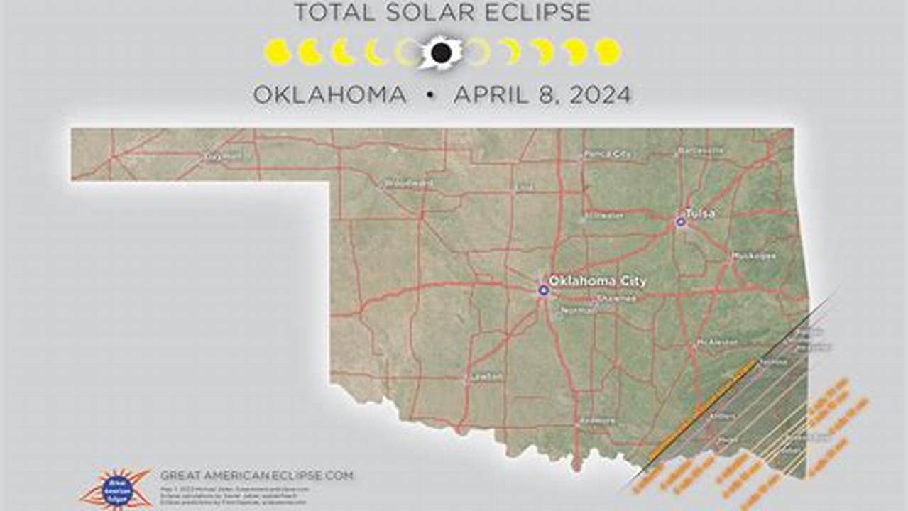 The Total Solar Eclipse Visits Oklahoma On April 8, 2024 Beginning At 1, 2024