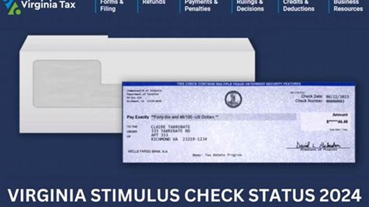 The Virginia Stimulus Check Status 2024 Is Available To Those Who Qualify., 2024