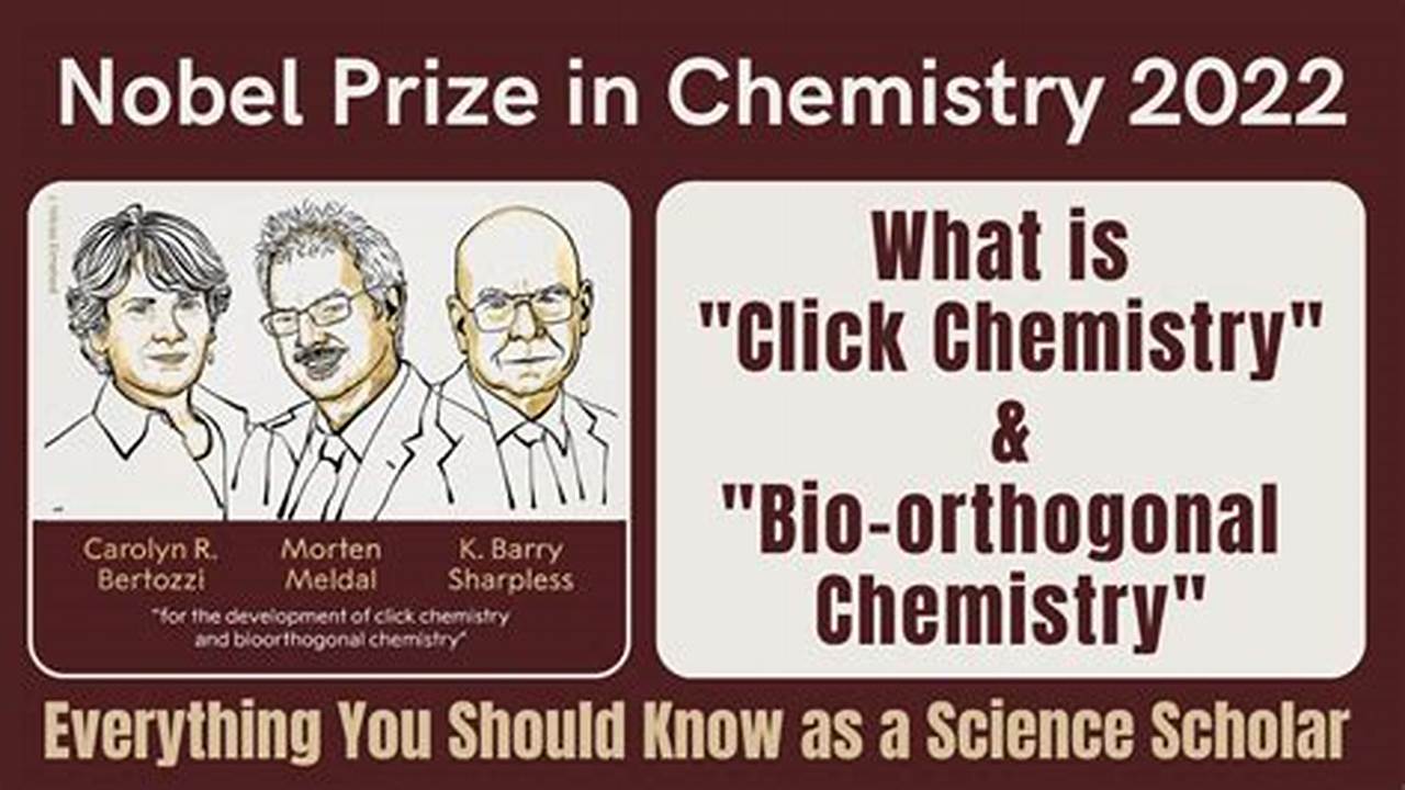 They Received This Honor For Their Contributions To The Advancement Of Click Chemistry And Bioorthogonal Chemistry., 2024