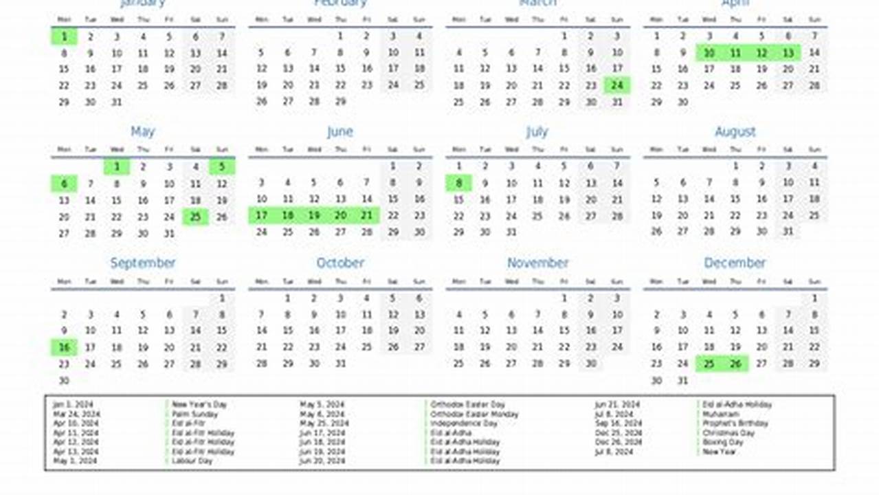 This Page Contains A National Calendar Of All 2024 Public Holidays For Jordan., 2024