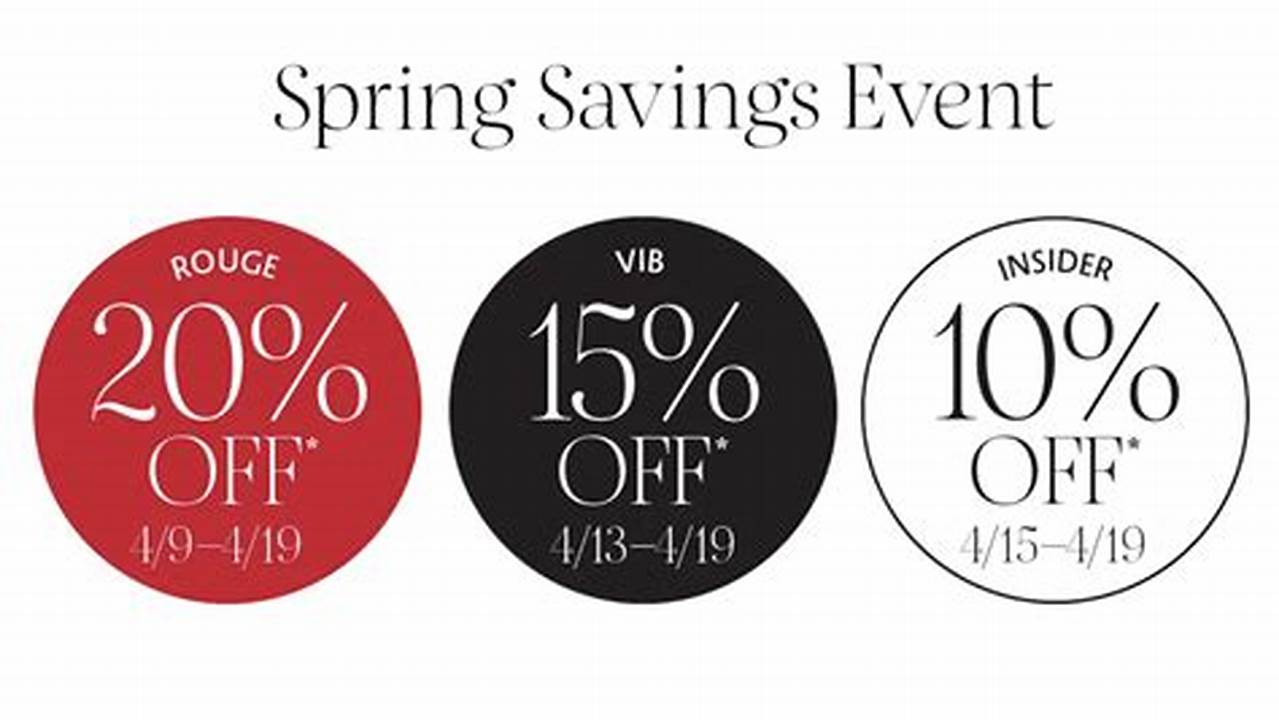 This Year, The Sephora Spring Sale Will Start On April 5 For Select Members And Run Through April 15., 2024