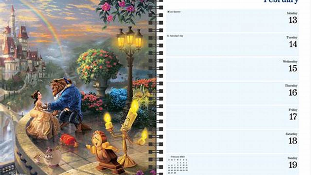 Thomas Kinkade Disney Engagement Calendar