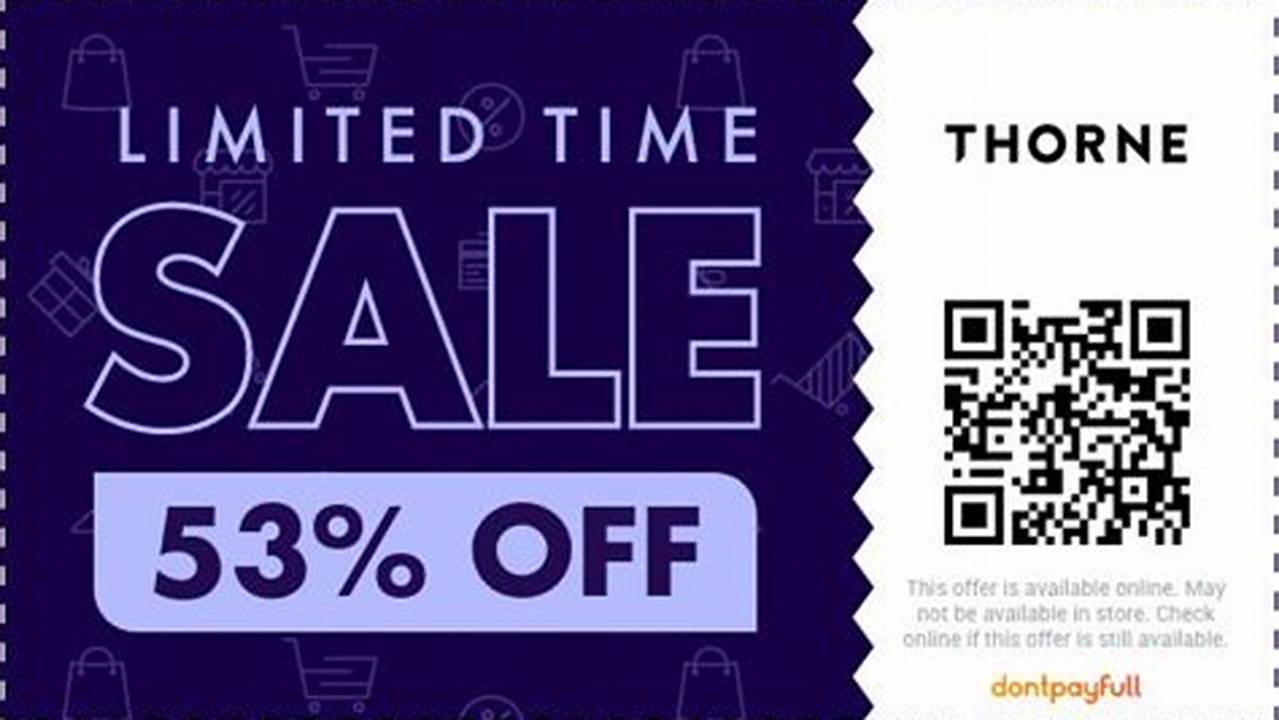 Thorne Coupon Code 2024
