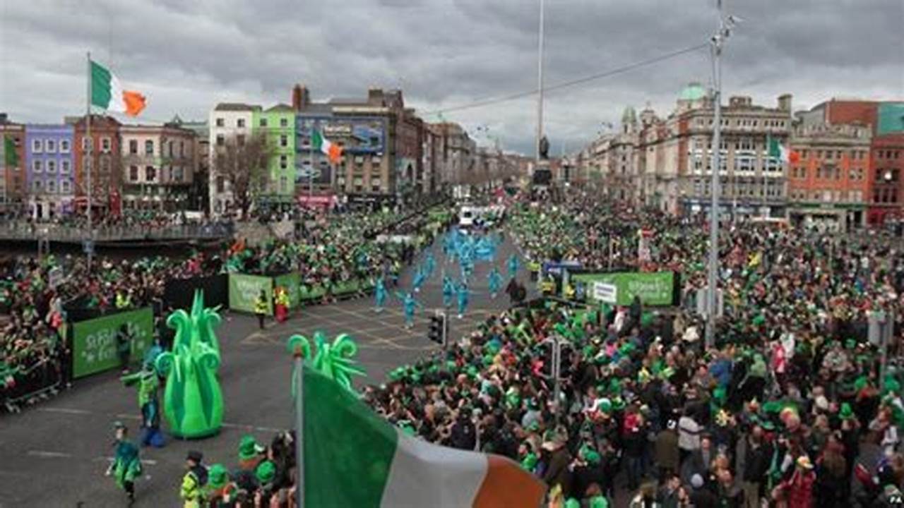 Thousands Of People Gathered In Towns And Cities Across Northern Ireland On Sunday To Celebrate St Patrick., 2024