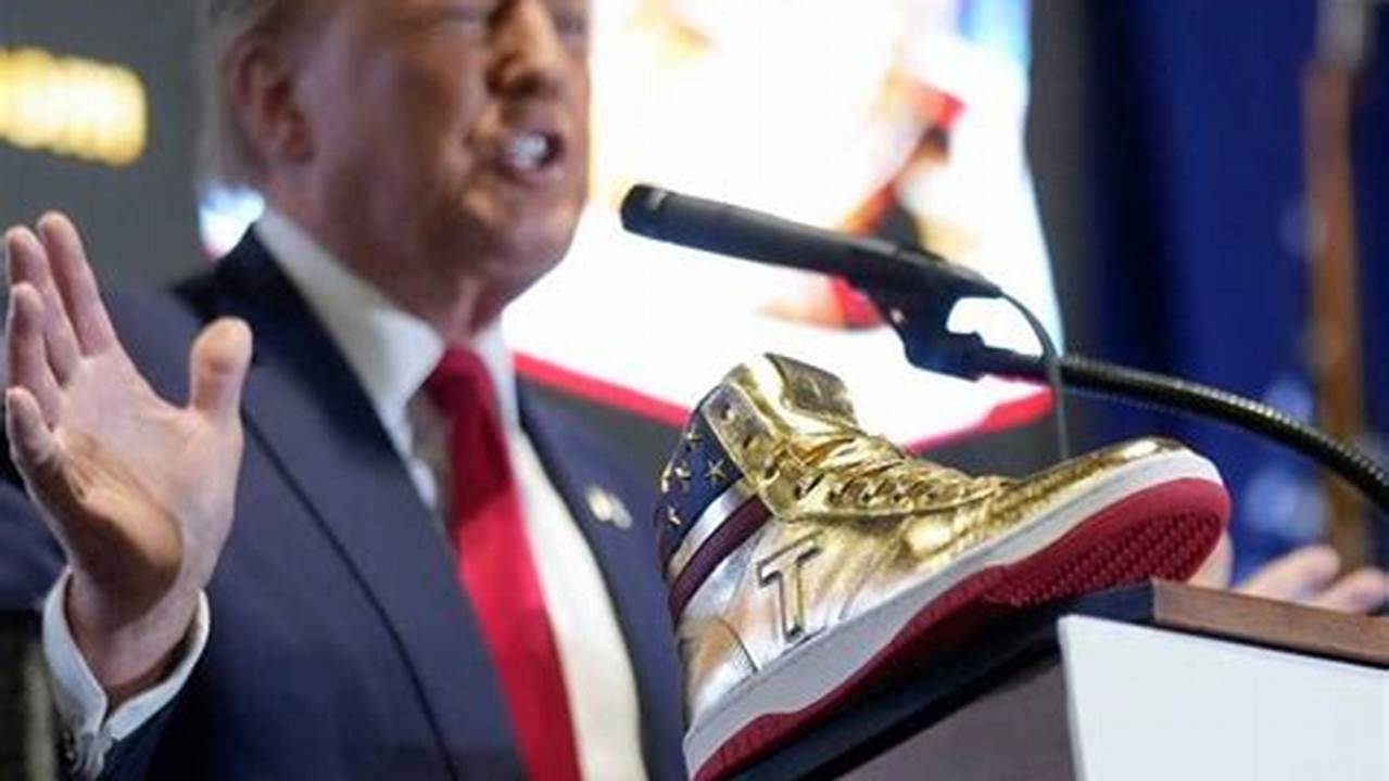 Through A Sea Of Boos (And Some Cheers) Donald Trump Announced His Inaugural Venture Into The Sneaker World At Philadelphia’s Sneaker Con., 2024