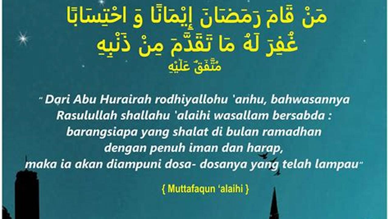 Tidak Ragu-ragu, Ramadhan