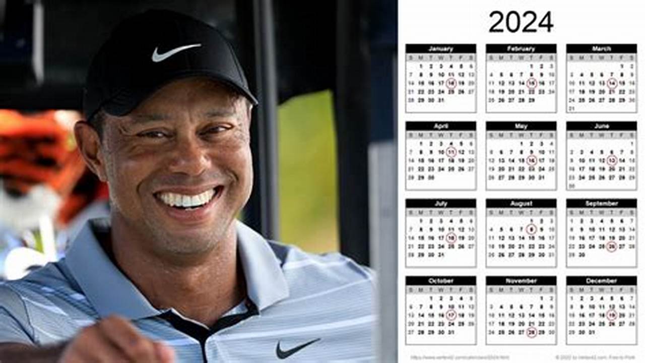 Tiger Woods Expected 2024 Schedule., 2024