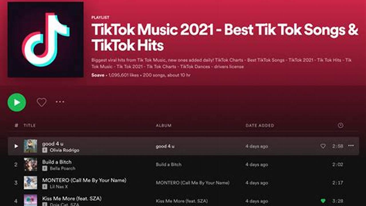 Tiktok Songs Names 2024