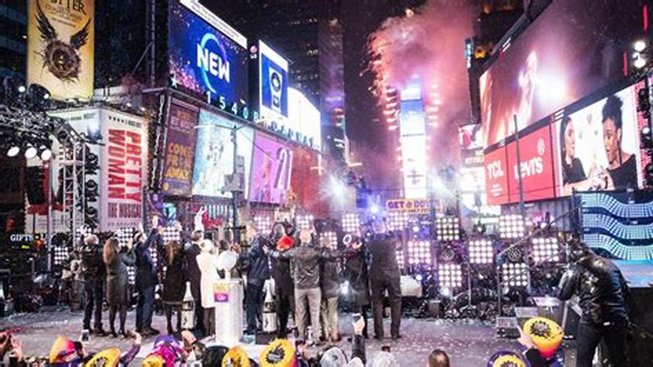 Time Square 2024 Ball Drop Live