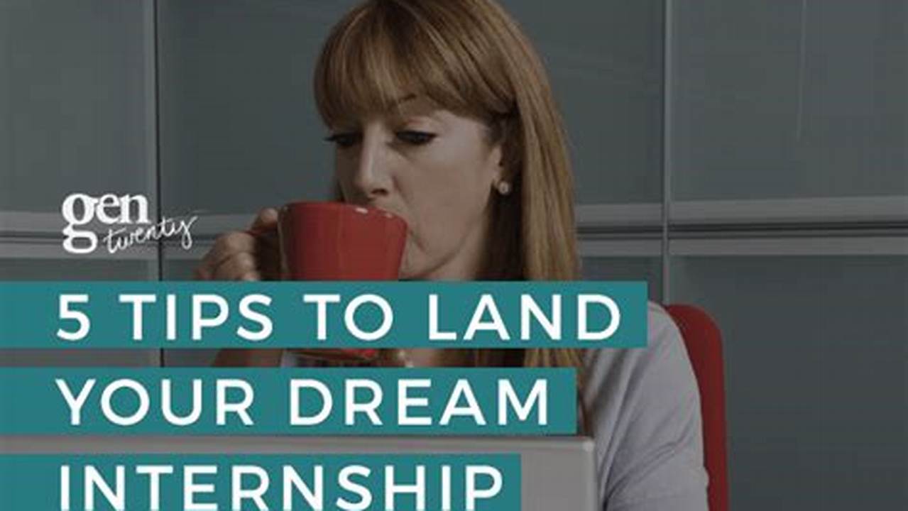 To Land Your Dream Summer Internship, You Might Just Need To Talk To A Family., 2024