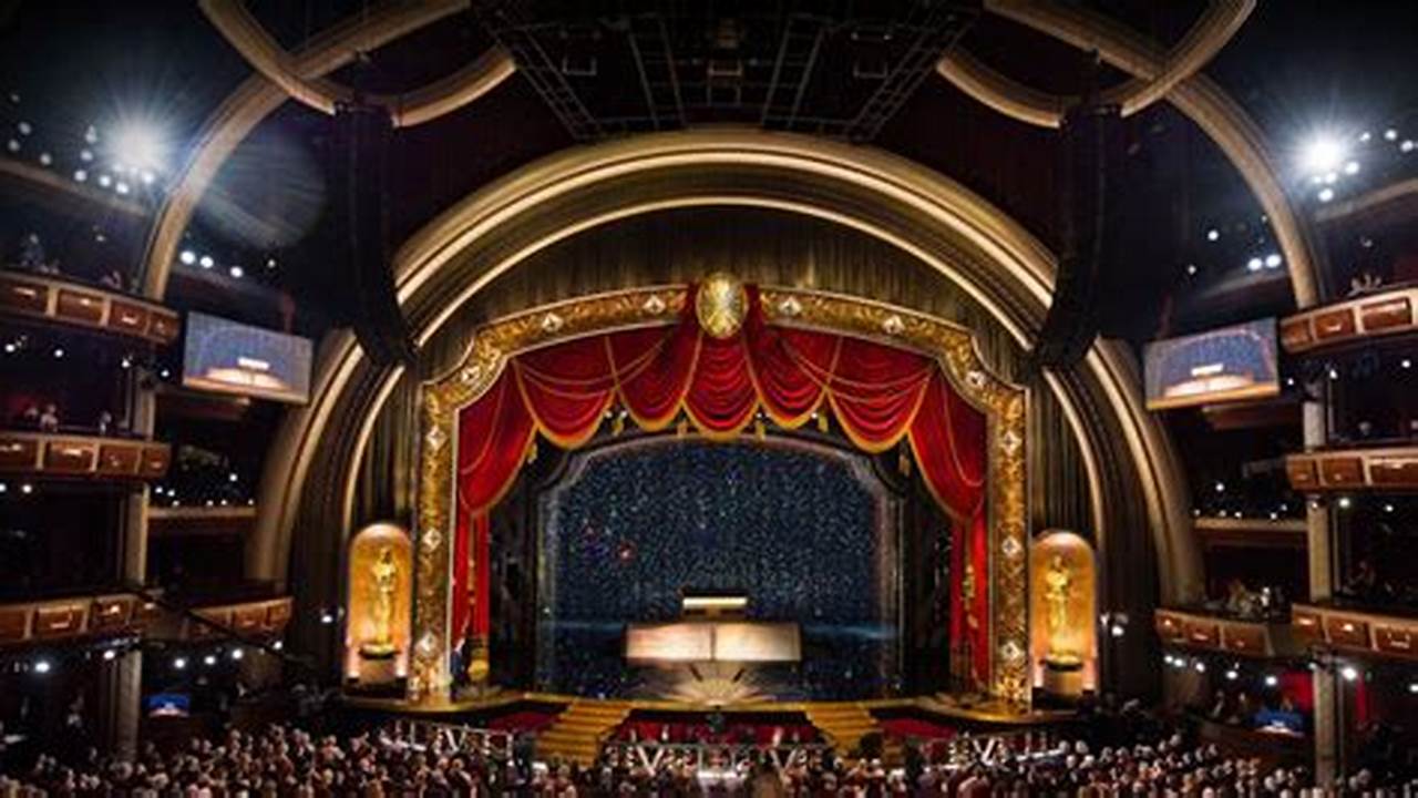 Todo Preparado En El Dolby Theatre De Los Ángeles Para La Edición Número 96 De Los Premios Oscar., 2024
