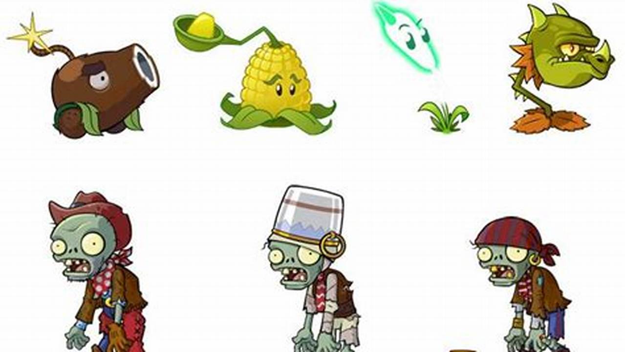 Todos Os Personagens De Plants Vs Zombies